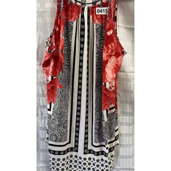 INC WOMEN TOP Size L Multi Color Sleeveless - Picture 10 of 13